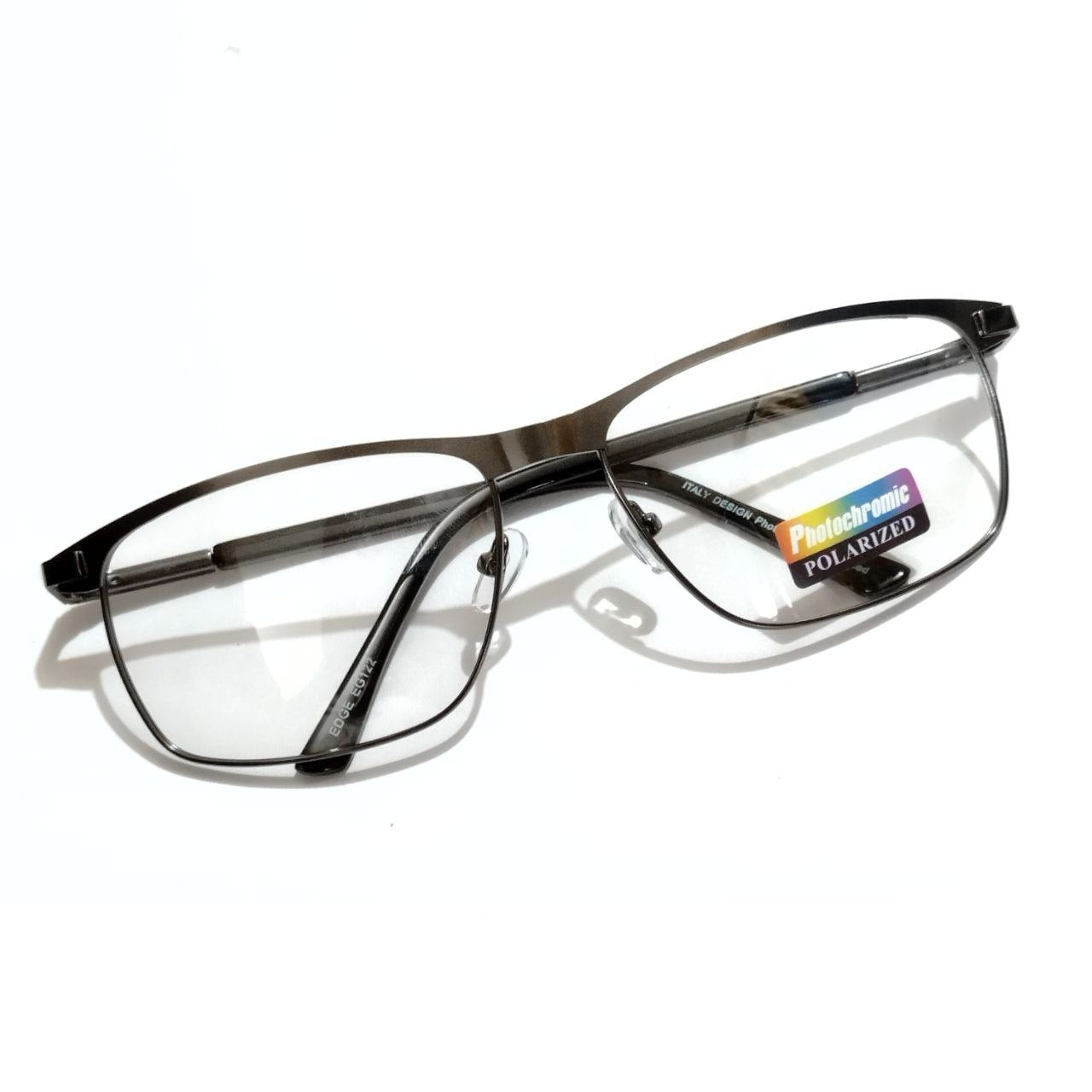 Versatile Rectangular Shape Photochromic Sunglasses in Grey for Men and Women