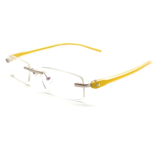 Rectangle Rimless Computer Glasses with Anti Glare Coating 9027