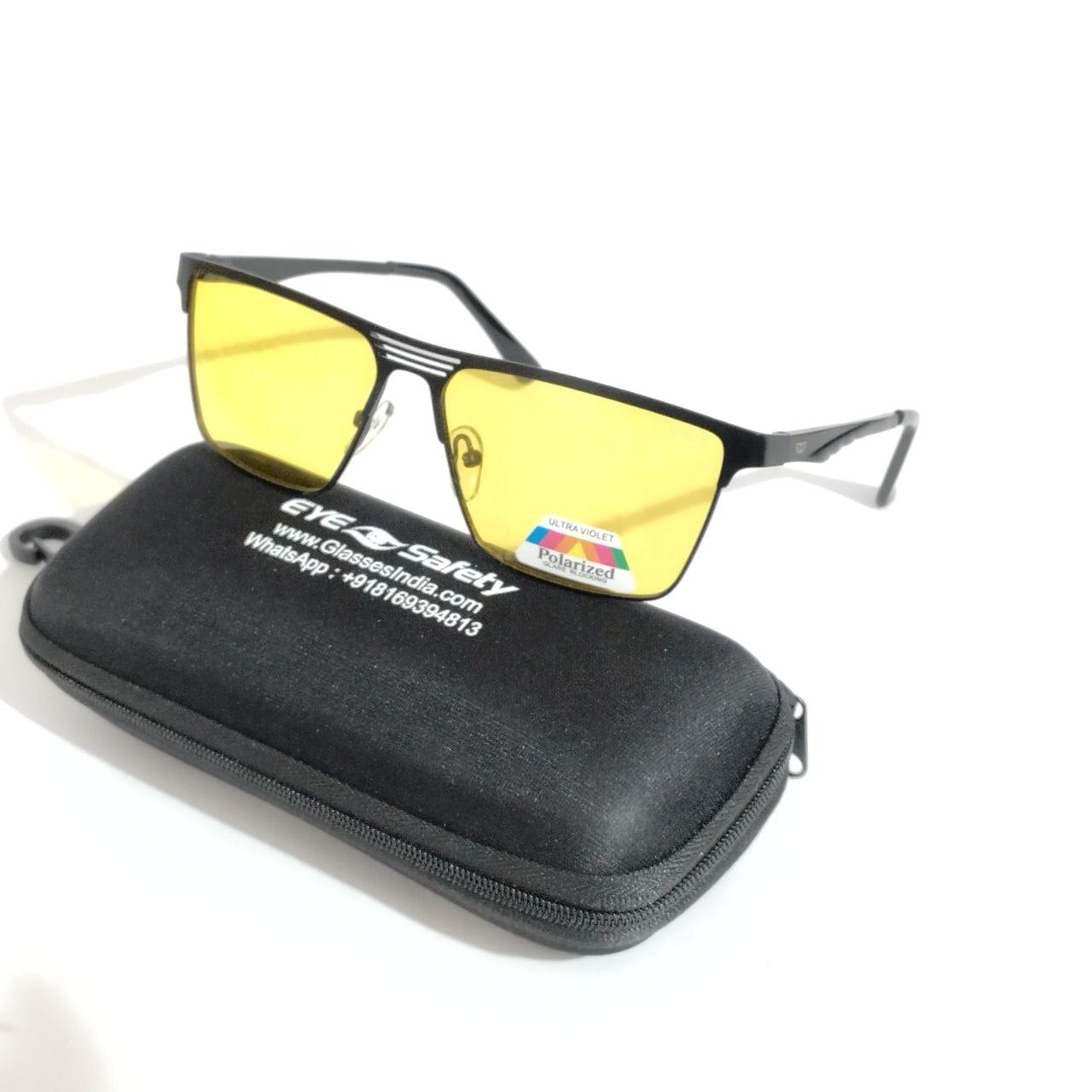 Gleam Guard: Yellow Polarized Sunglasses for Optimal Night Vision