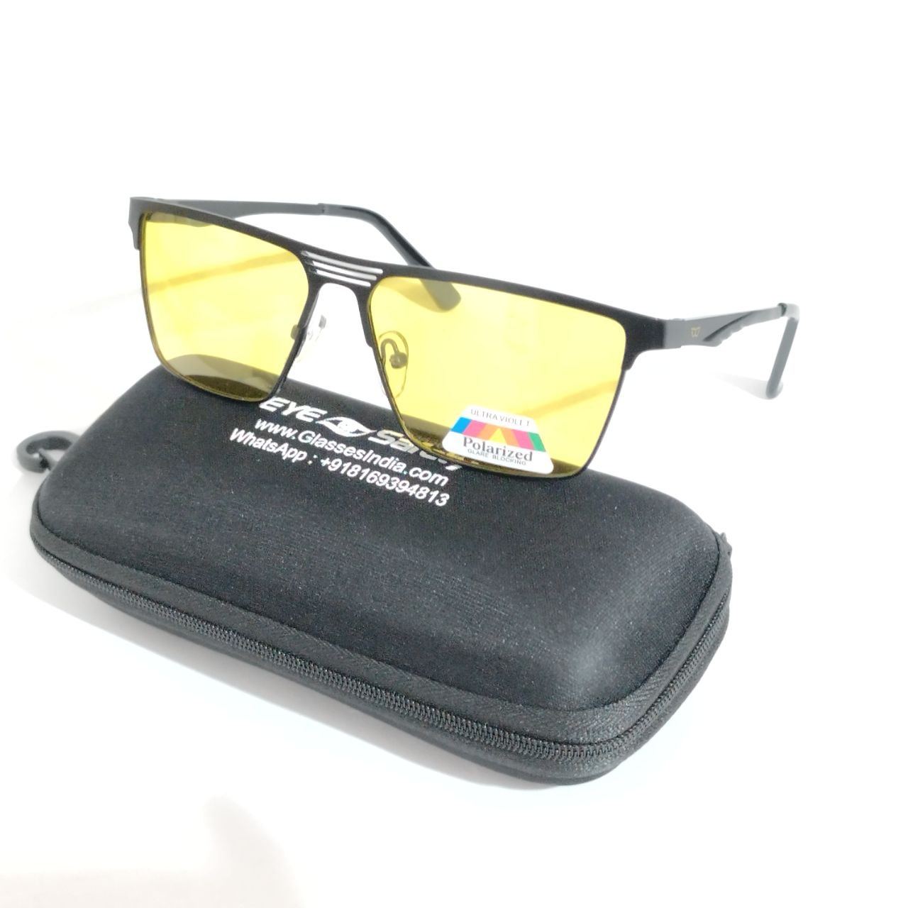 Gleam Guard: Yellow Polarized Sunglasses for Optimal Night Vision