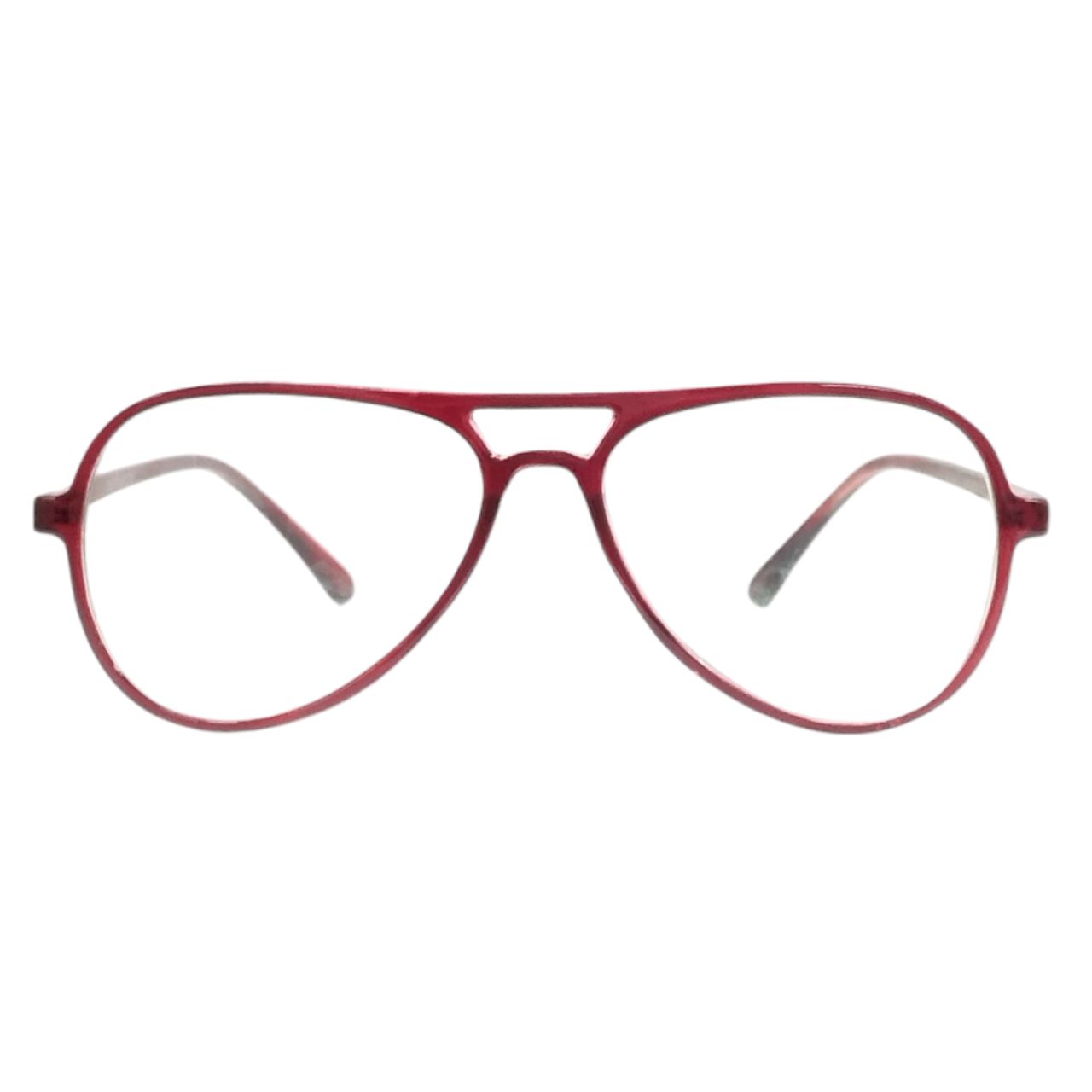 Red Pilot Style Full-Rim Eyeglasses – Stylish, Lightweight & Prescription Ready