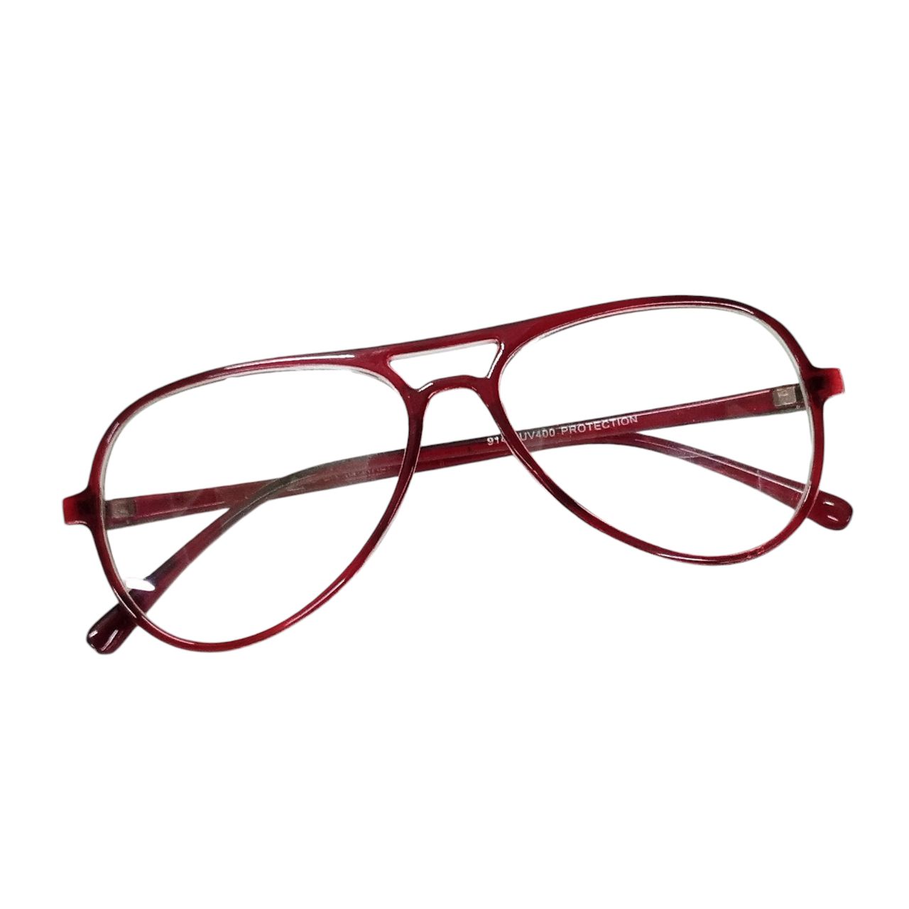 Red Pilot Style Full-Rim Eyeglasses – Stylish, Lightweight & Prescription Ready