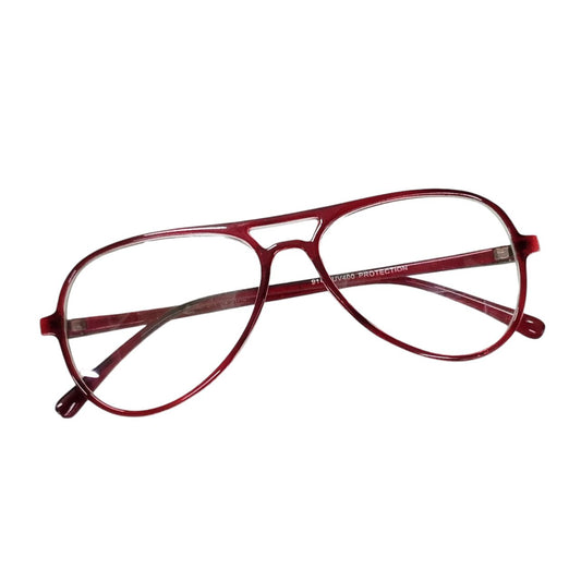 Red Pilot Style Full-Rim Eyeglasses – Stylish, Lightweight & Prescription Ready