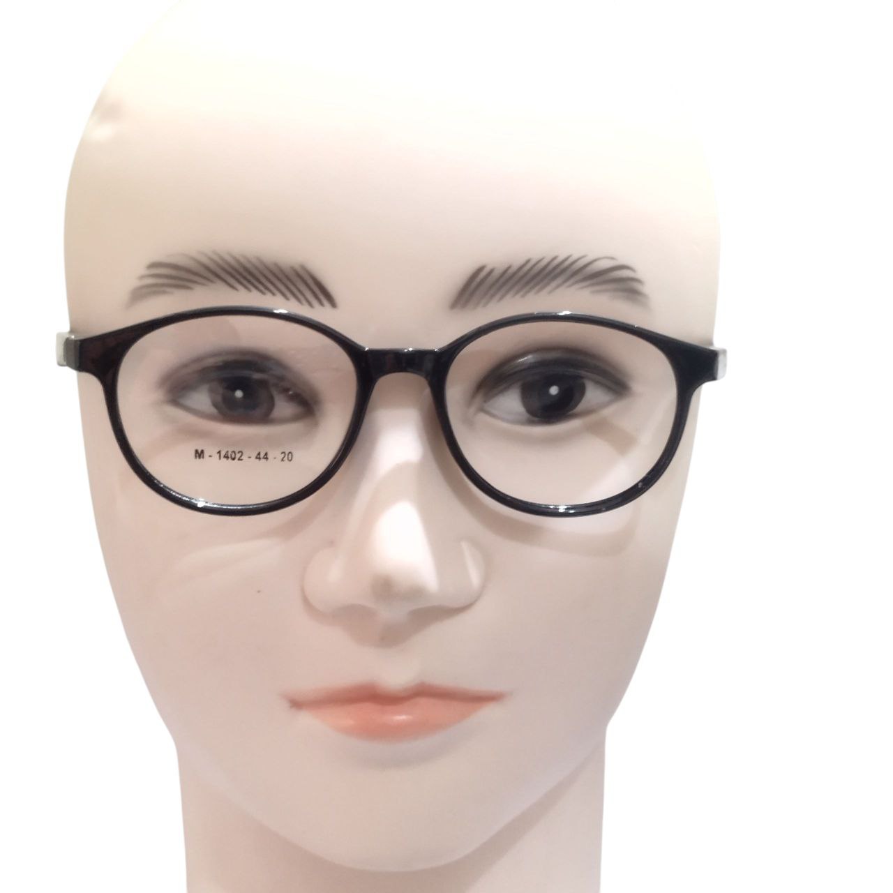 Kids Ptosis Eyewear – Black Round Frame with Nylon Crutch Support | Model 1402