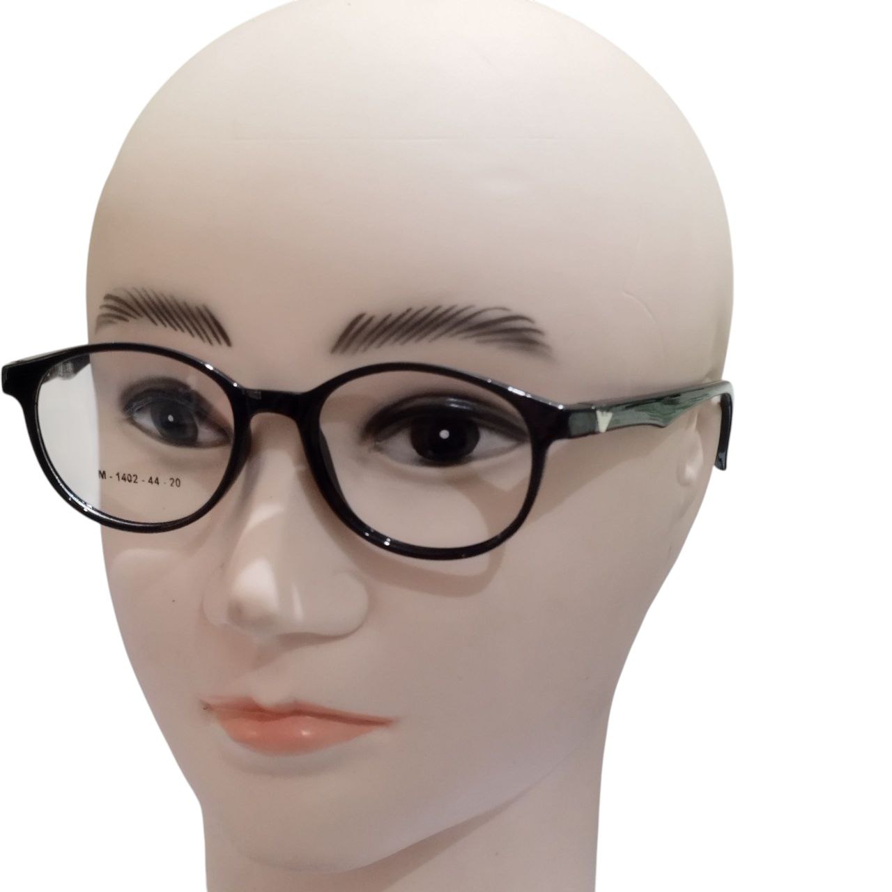 Kids Ptosis Eyewear – Black Round Frame with Nylon Crutch Support | Model 1402