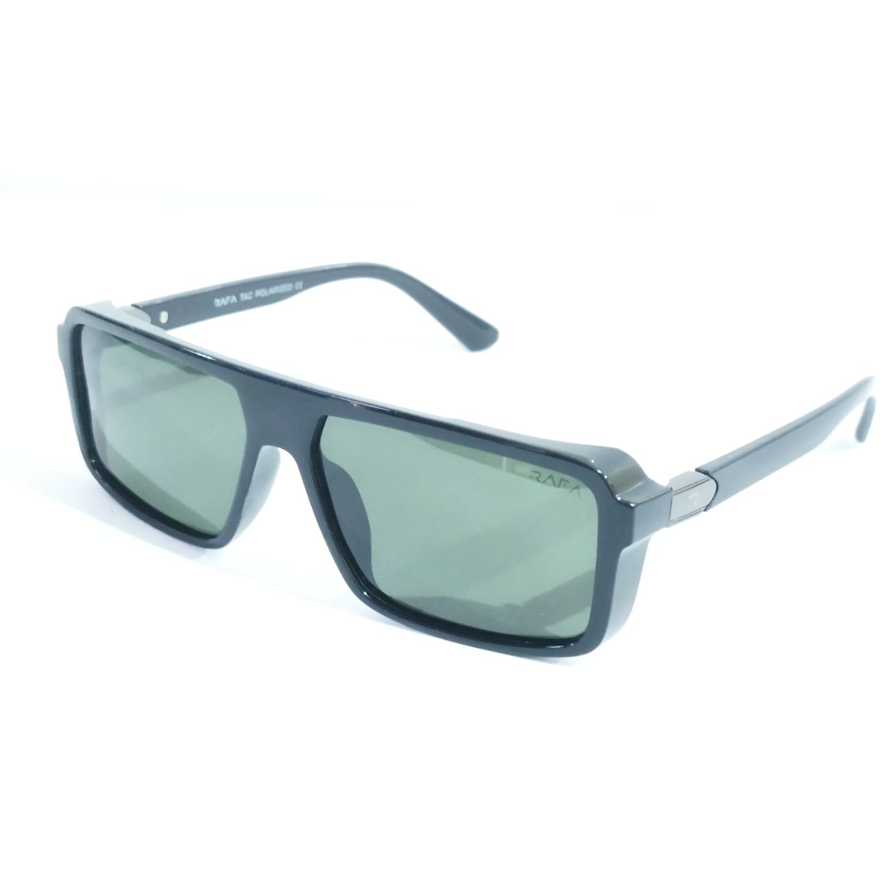 Black Frame Green Lens Polarized Sunglasses for Men and Women