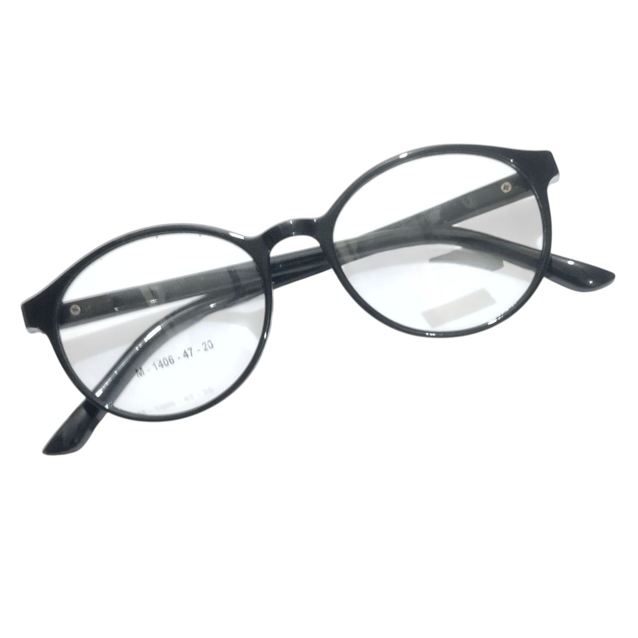 Black Round Ptosis Crutch Glasses with Nylon Support – Comfortable Eye-Lift Eyewear for Adults