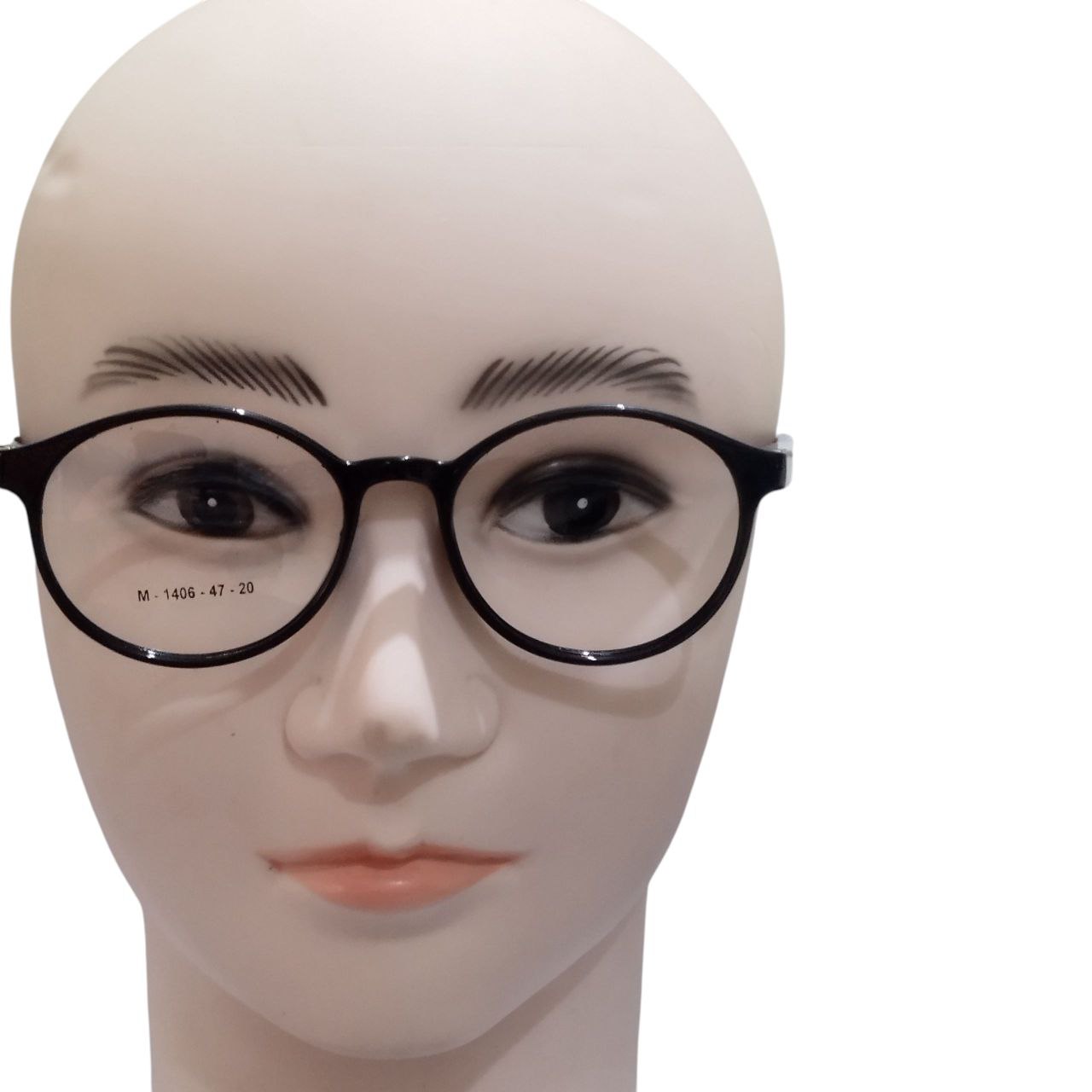 Black Round Ptosis Crutch Glasses with Nylon Support – Comfortable Eye-Lift Eyewear for Adults