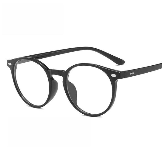 Round Matt Black Progressive Glasses Multifocal Reading Glasses for Men Women