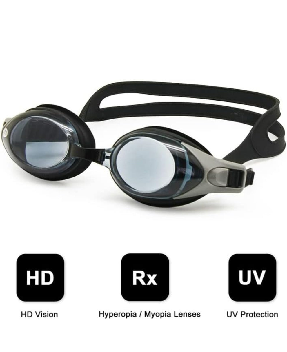 Adults Factory Fitted Prescription Swimming Goggles