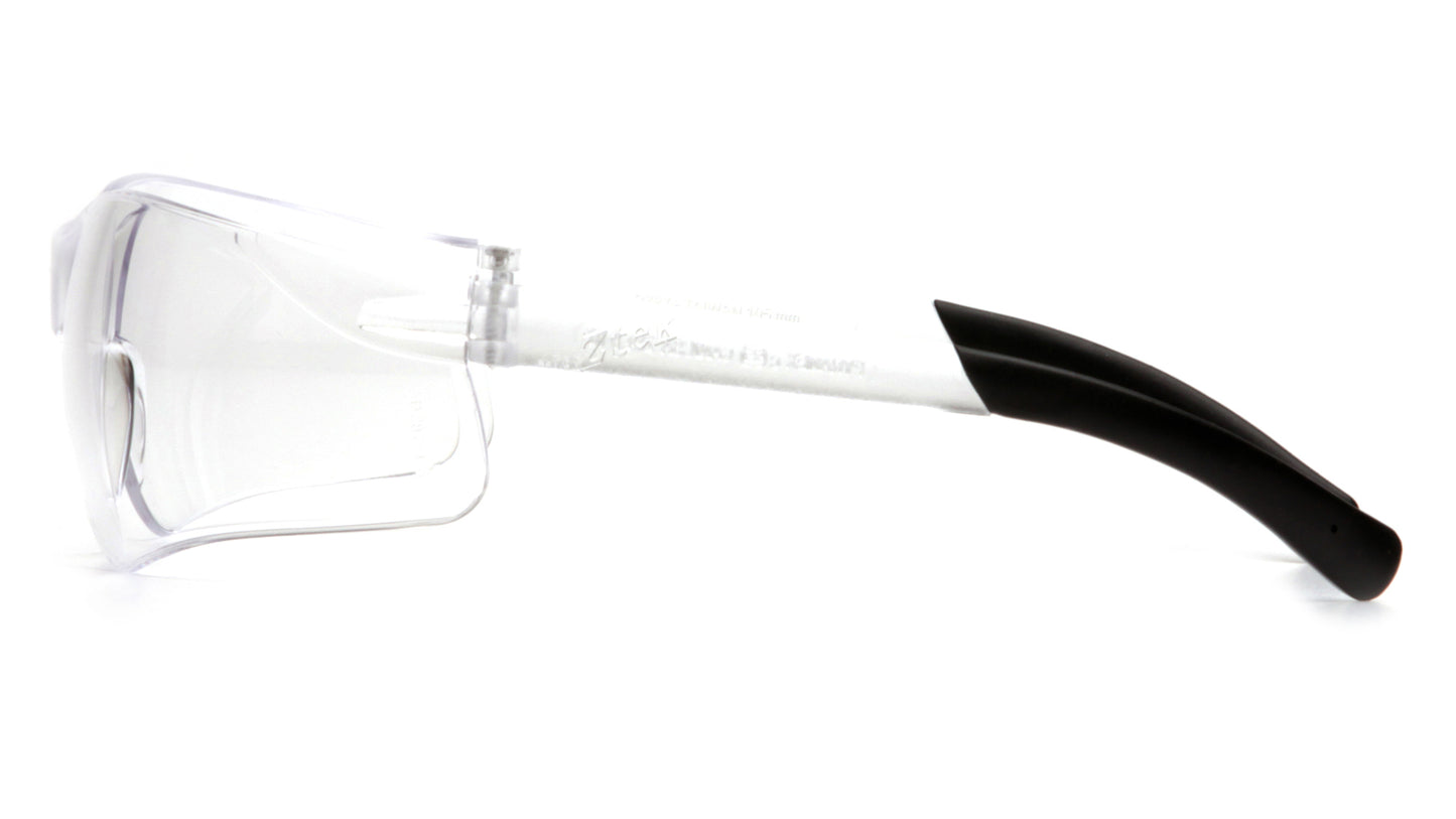 Pyramex Ztek Safety Glasses Anti Fog Clear Frame Clear Lens S2510ST