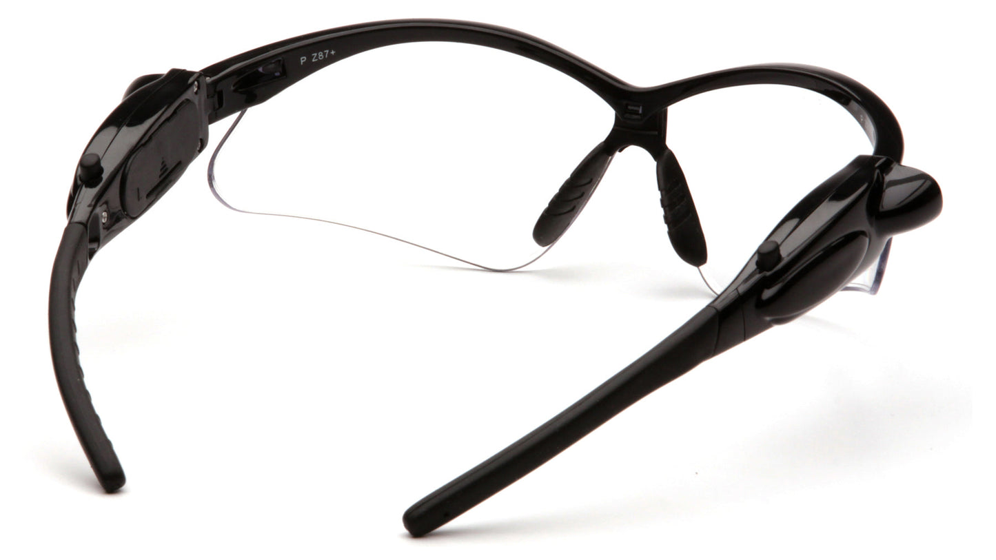 Pyramex PMXTREME Black frame Clear Lens with LED Temples