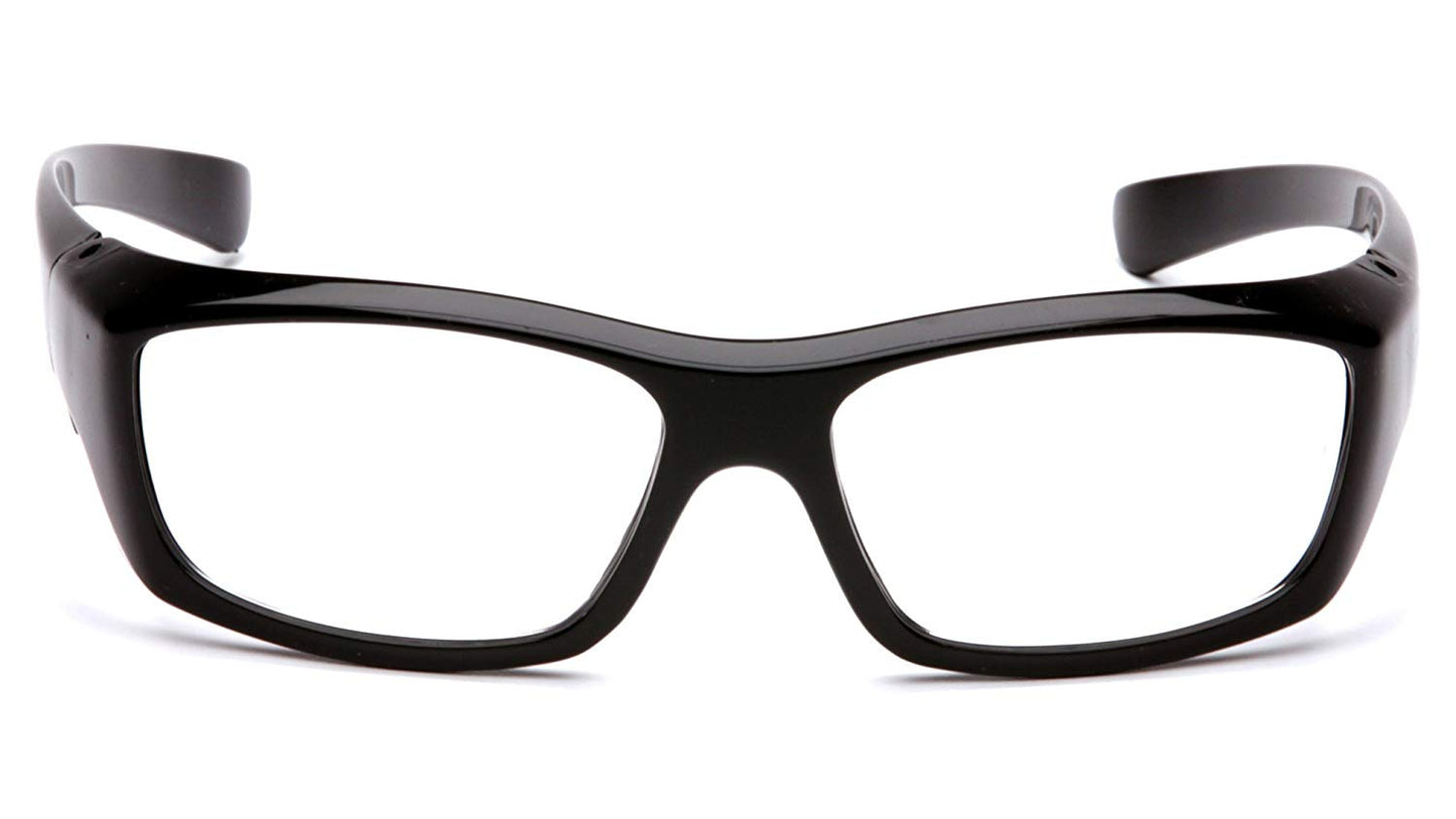 Pyramex Safety SB7910DRX Emerge Black Frame with Clear +2.0 Lens - Glasses India Online