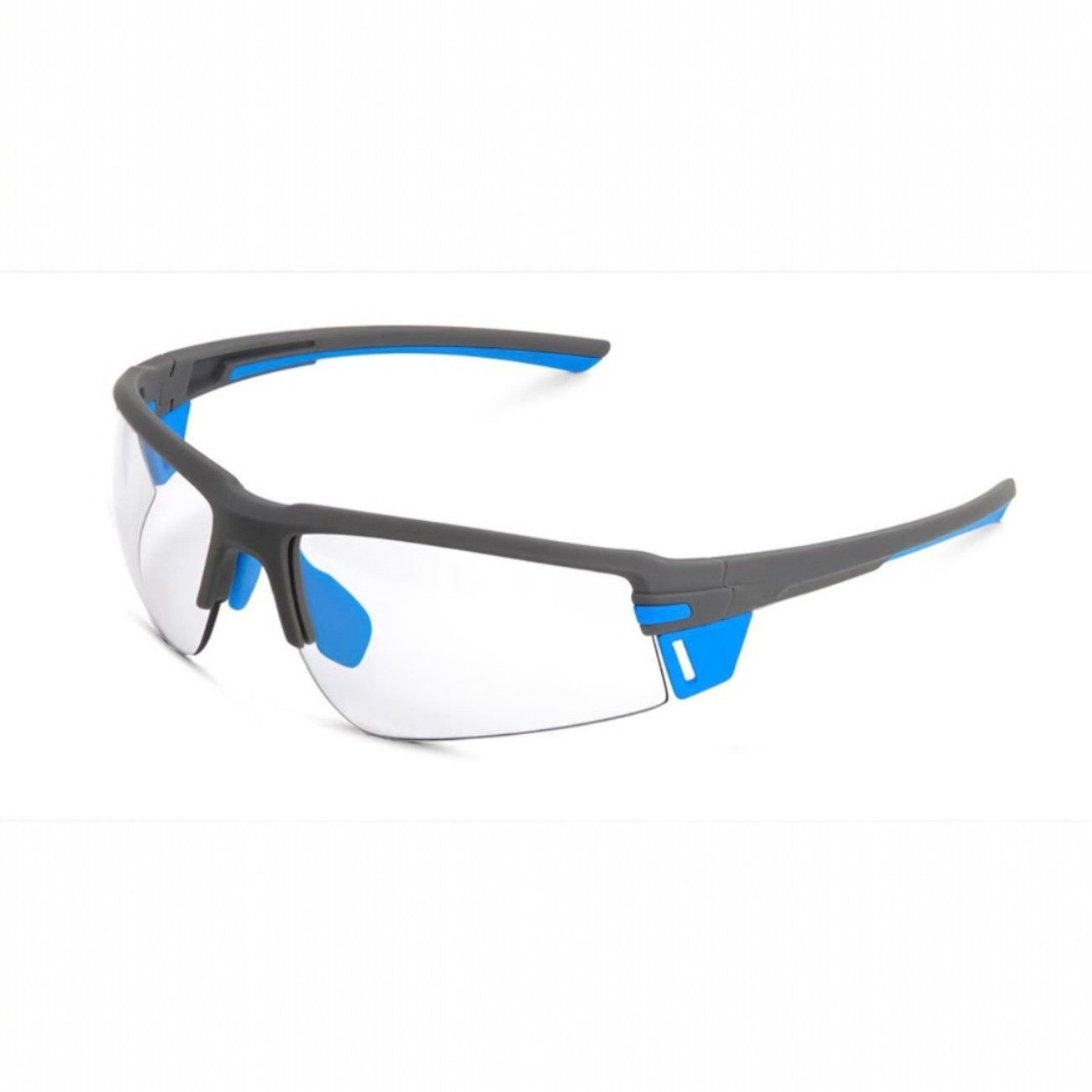 The Performance Focus: Adaptive-Lens Cycling & Running Sunglasses | UV400 Photochromic Sport Eyewear - Grey/Blue