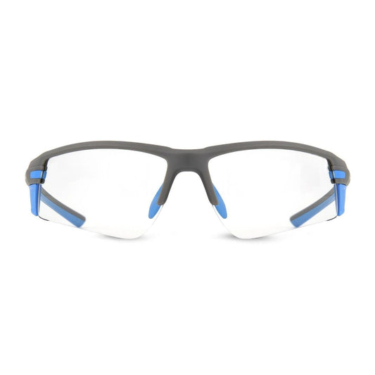 The Performance Focus: Adaptive-Lens Cycling & Running Sunglasses | UV400 Photochromic Sport Eyewear - Grey/Blue