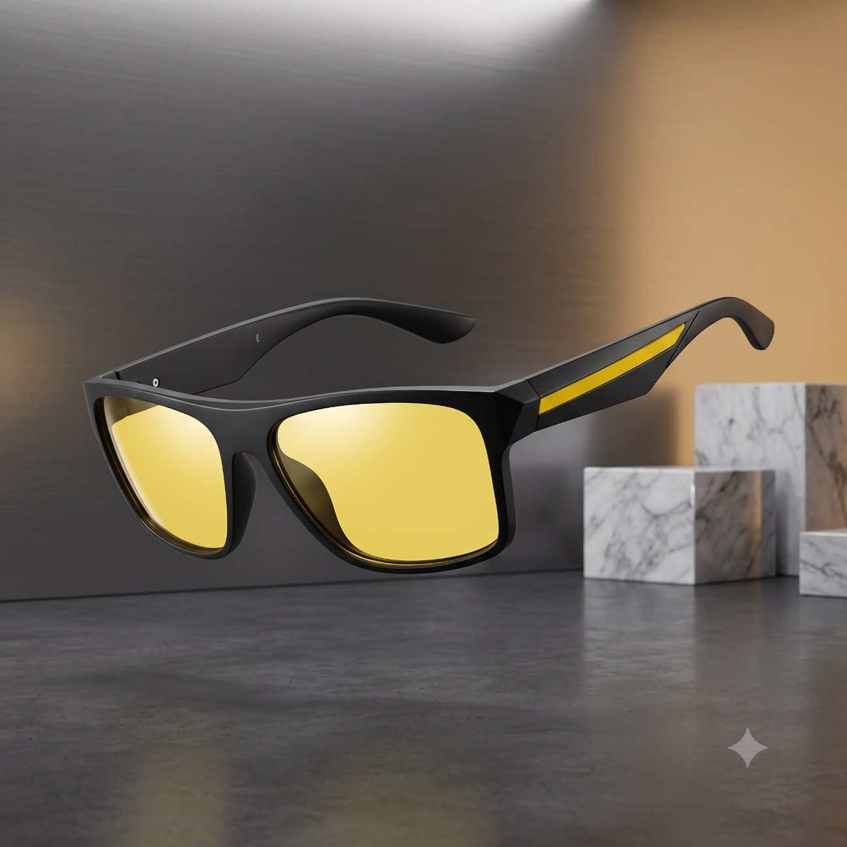 Polarized yellow driving sunglasses RV005 product view