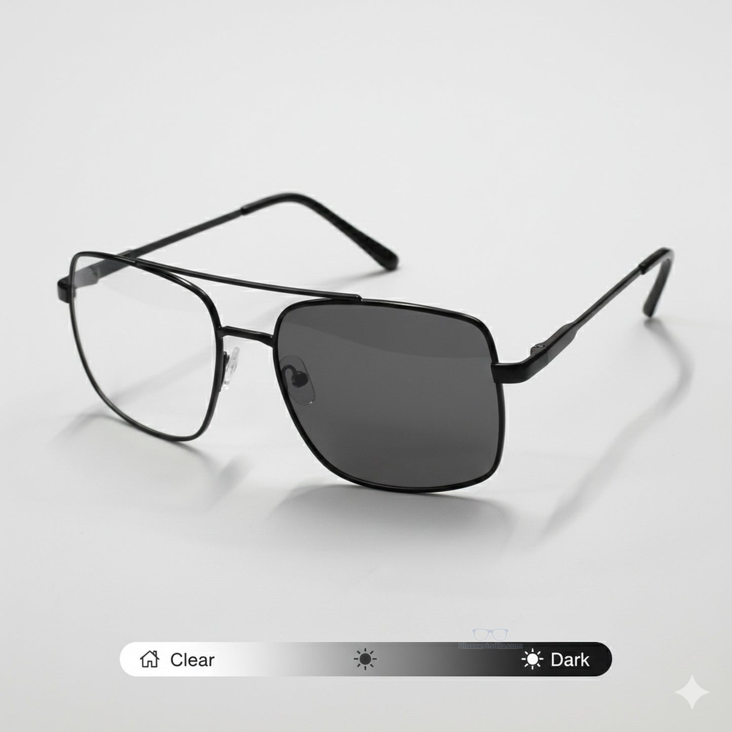 Square Photochromic Day Night Sunglasses for Men and Women