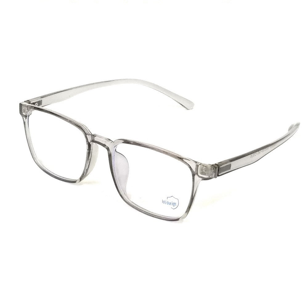 Transparent Grey Rectangle Progressive Multifocal Reading Glasses