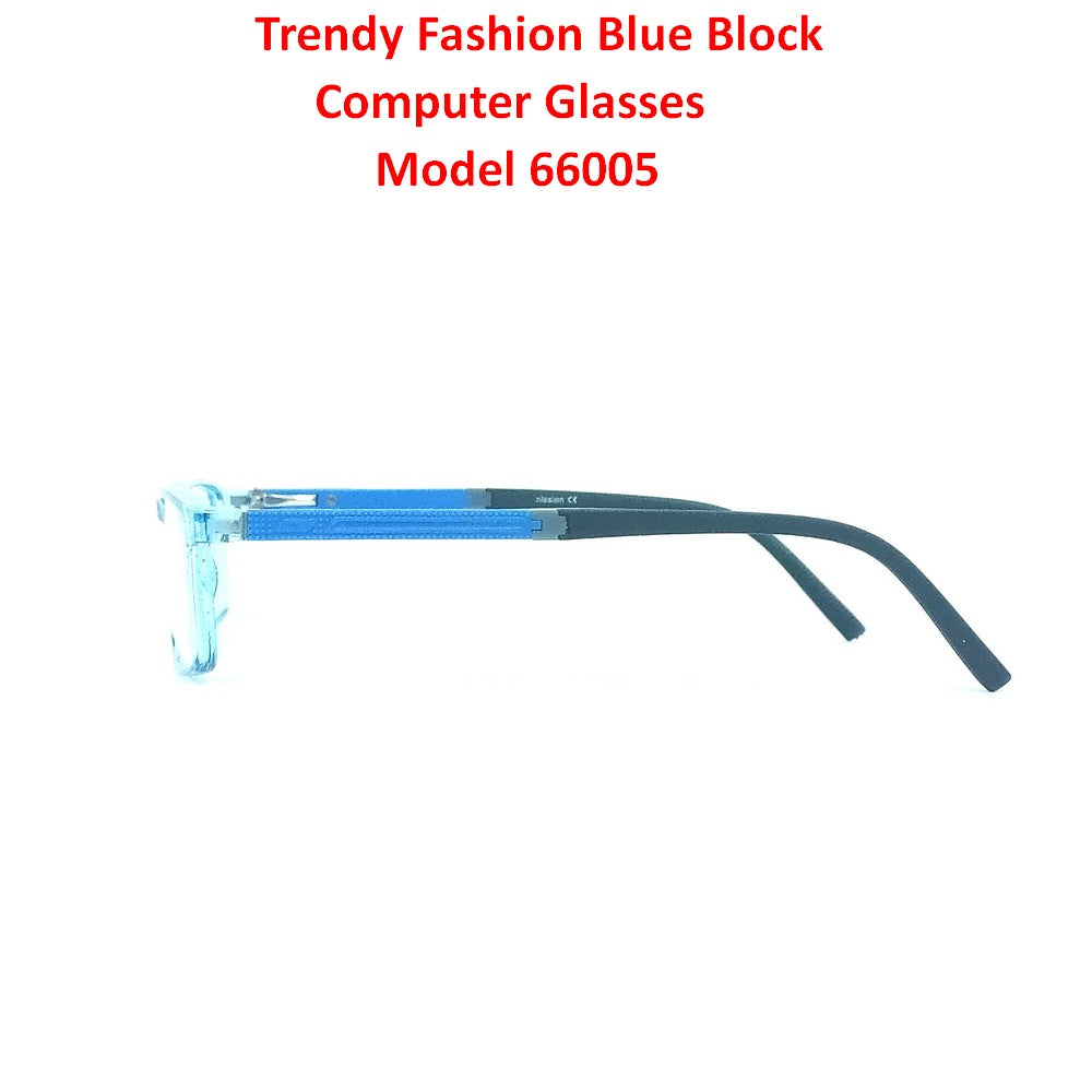 Rectangle Computer Glasses Blue Light Glasses 66005 C8