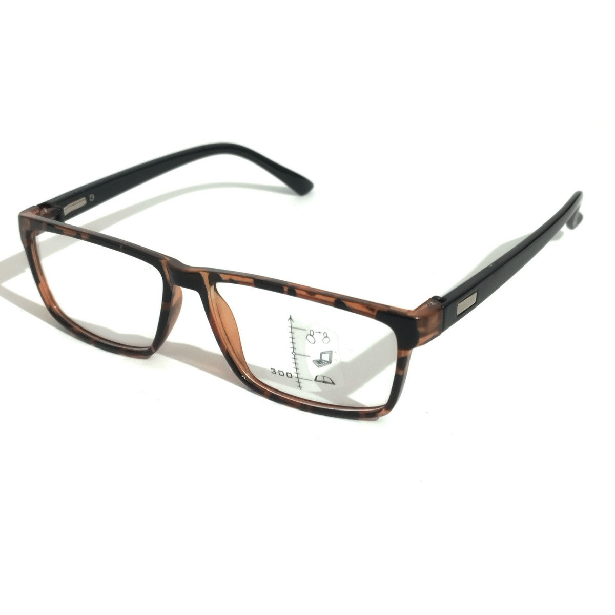 Tortoiseshell Tradition - Classic Rectangular Progressive Multifocal Eyeglasses