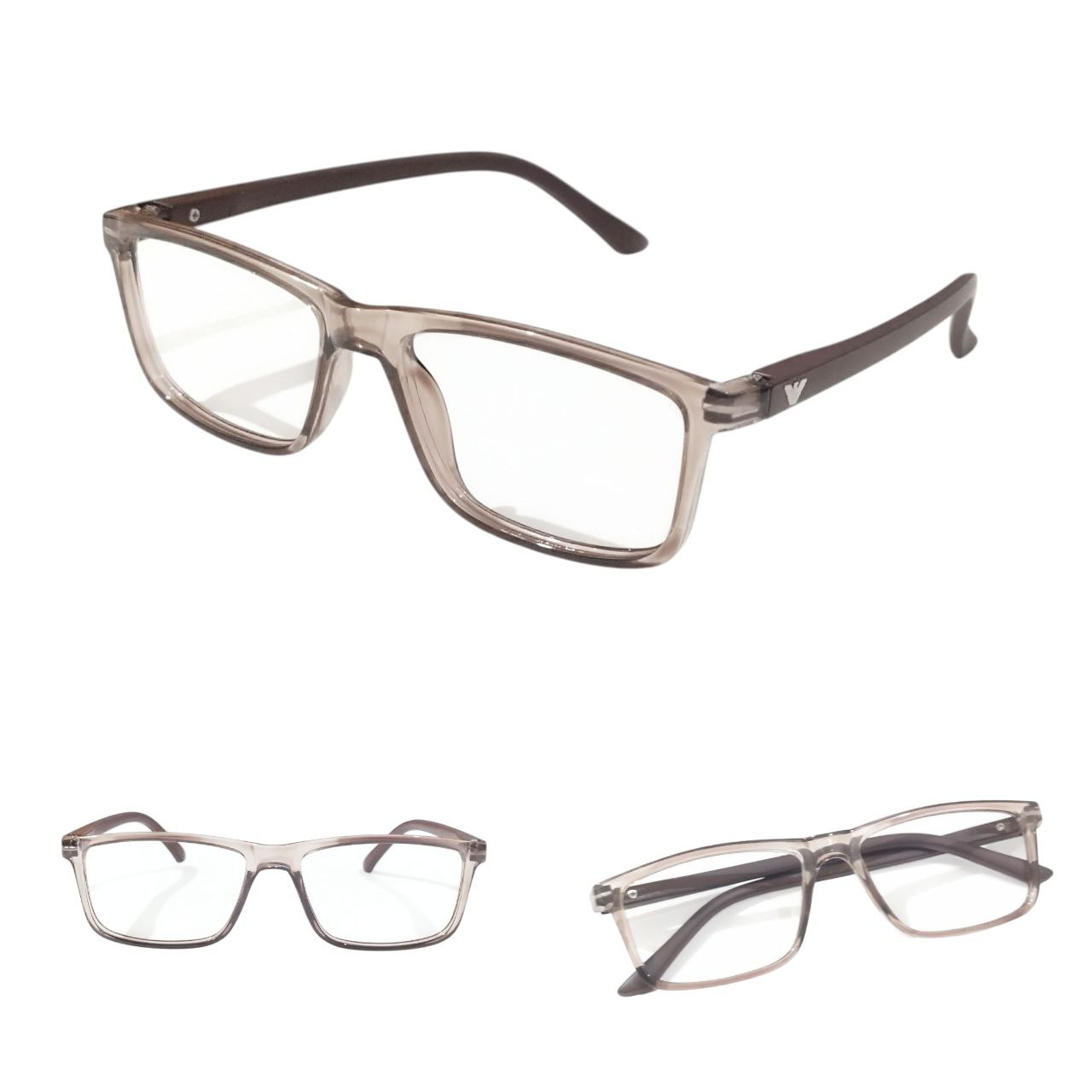 Large Rectangle Full Frame Ptosis Crutch Glasses 49-20 Model 1411
