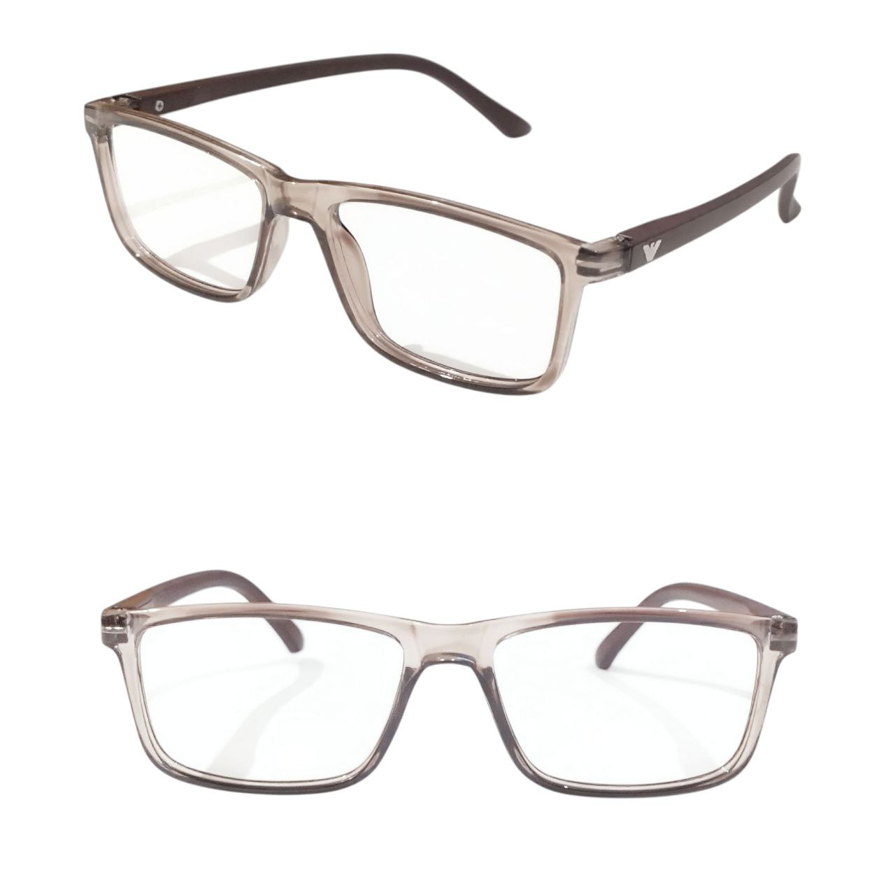 Large Rectangle Full Frame Ptosis Crutch Glasses 49-20 Model 1411