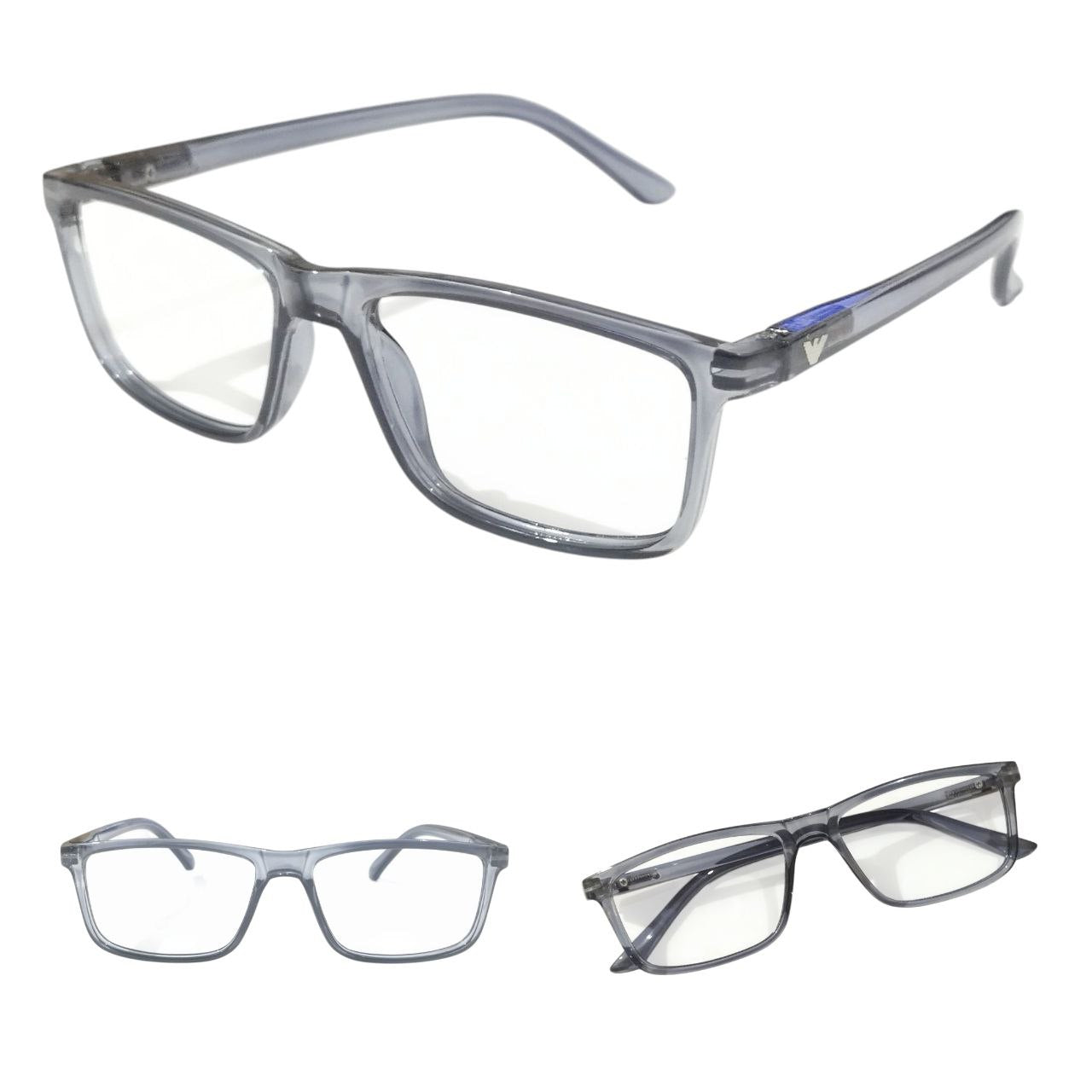 Large Rectangle Full Frame Ptosis Crutch Glasses 49-20 Model 1411