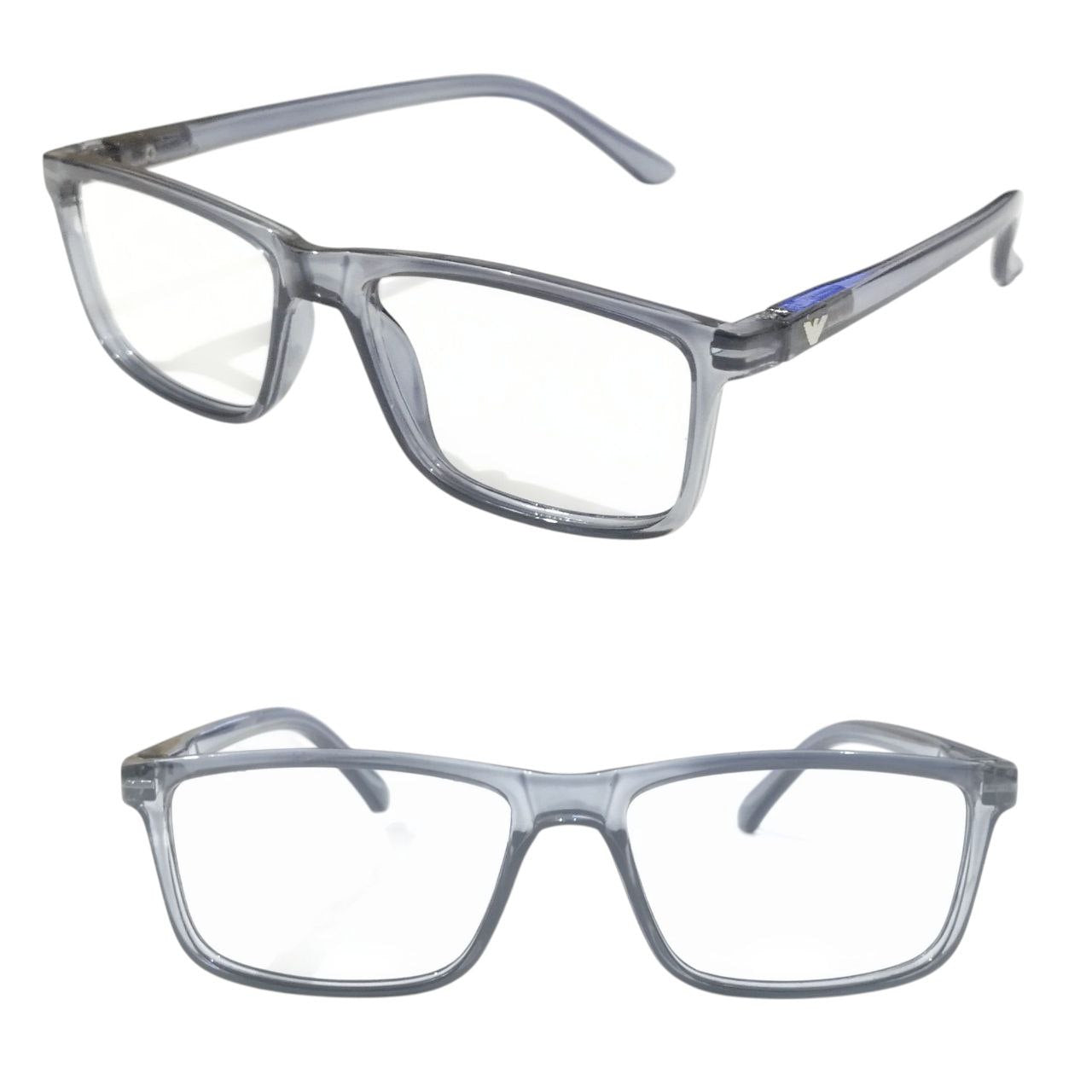 Large Rectangle Full Frame Ptosis Crutch Glasses 49-20 Model 1411
