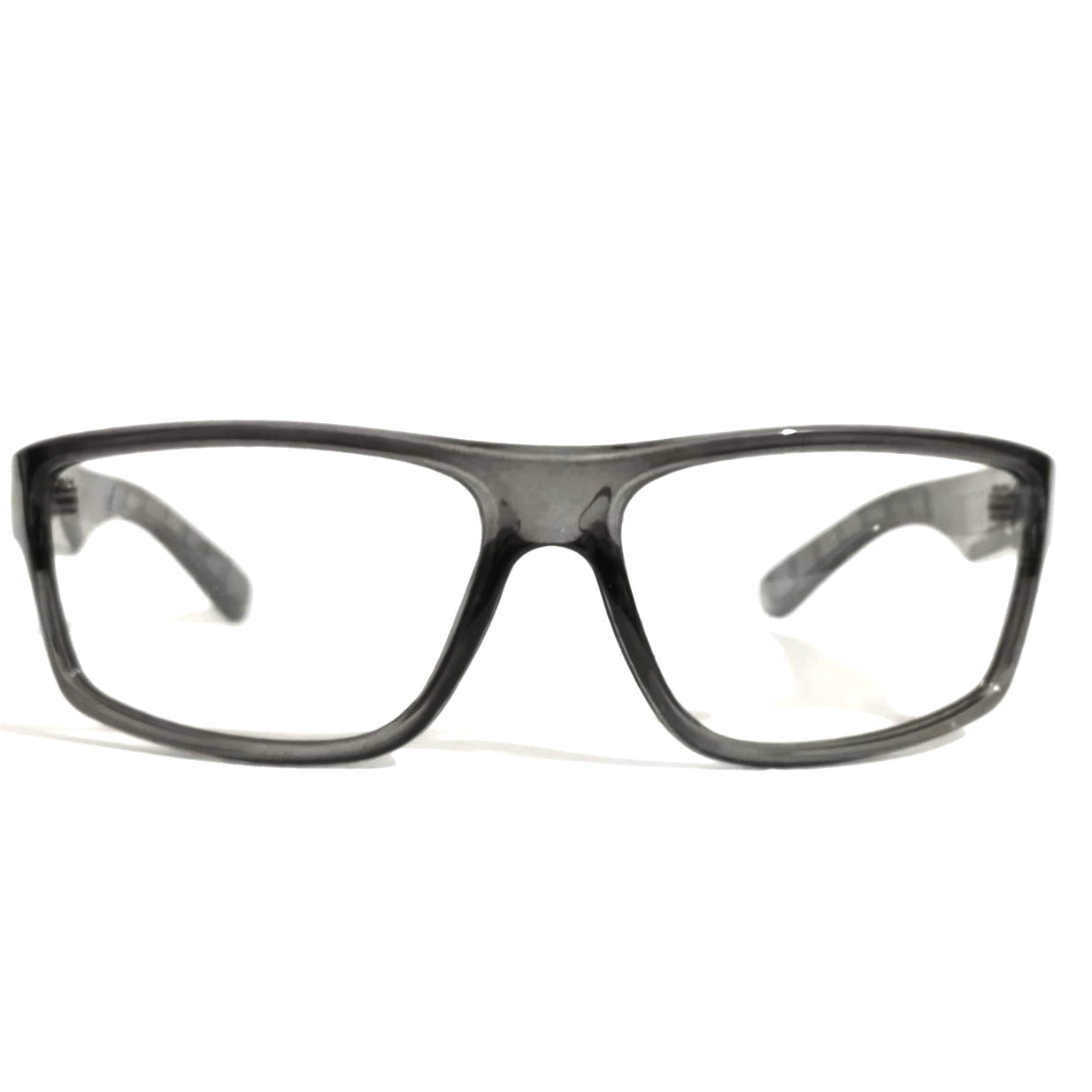 Transparent Grey Frame Wraparound Sports Cycling Photochromic Sunglasses