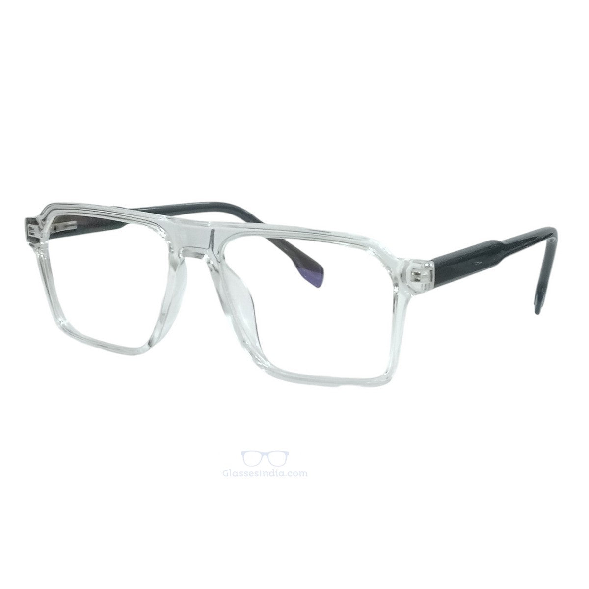 ARTView Transparent Rectangle Spectacle Frame for Men & Women – Model 983003 (54-17-146)