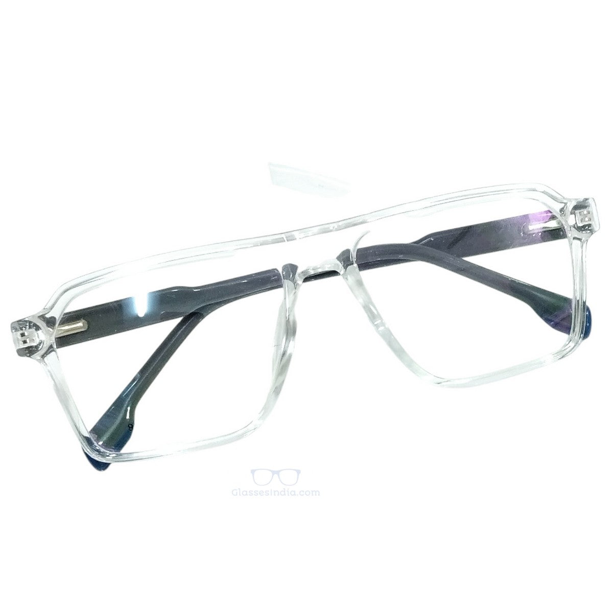 ARTView Transparent Rectangle Spectacle Frame for Men & Women – Model 983003 (54-17-146)