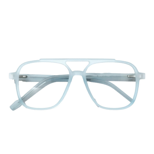Trendy Transparent Blue Photochromic Glasses Blue Light Blocking Glasses for Men and Women Day Night Eyeglasses