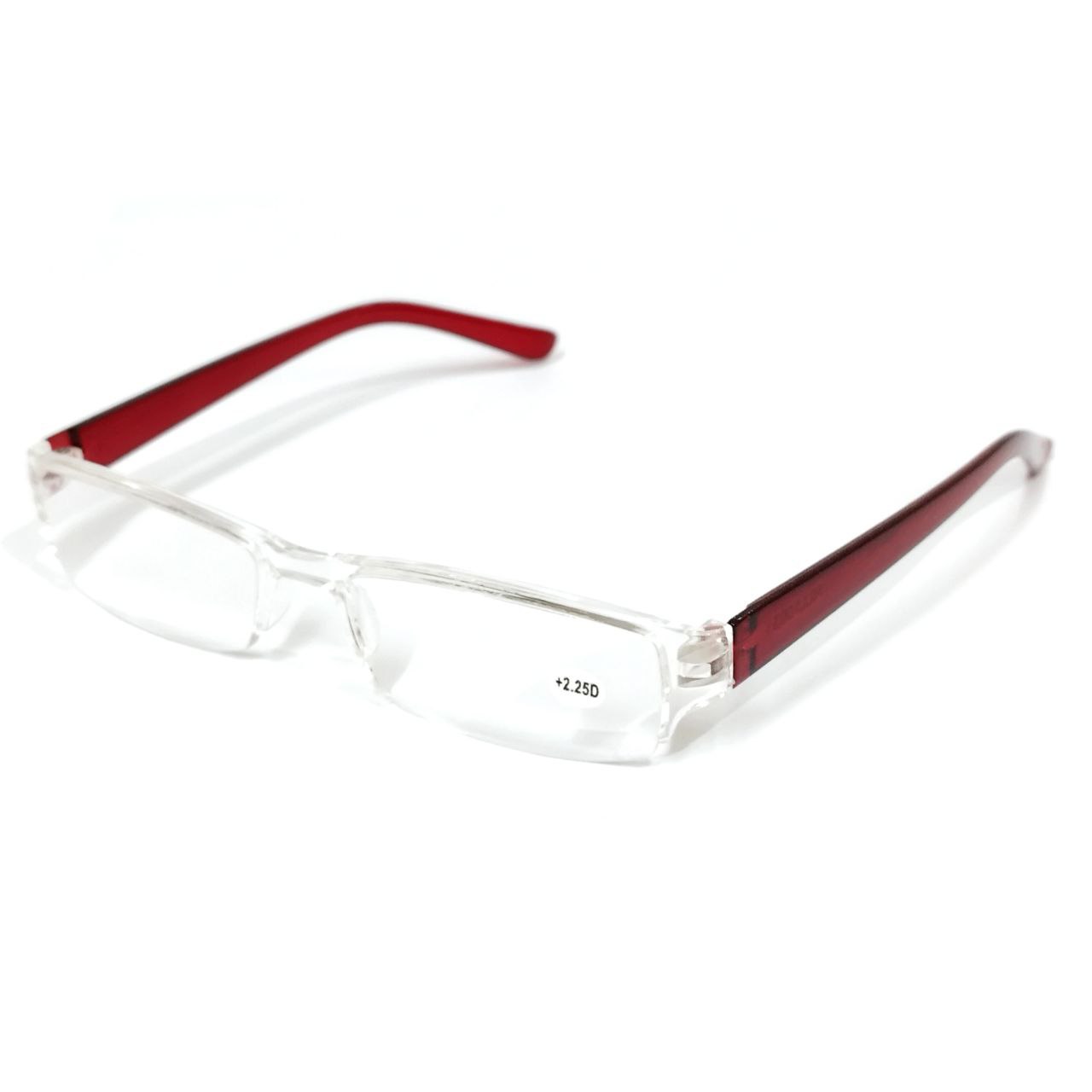 Compact Supra Reading Glasses in Pop Red Color Reading Power +2.25 - Perfect for On-the-Go