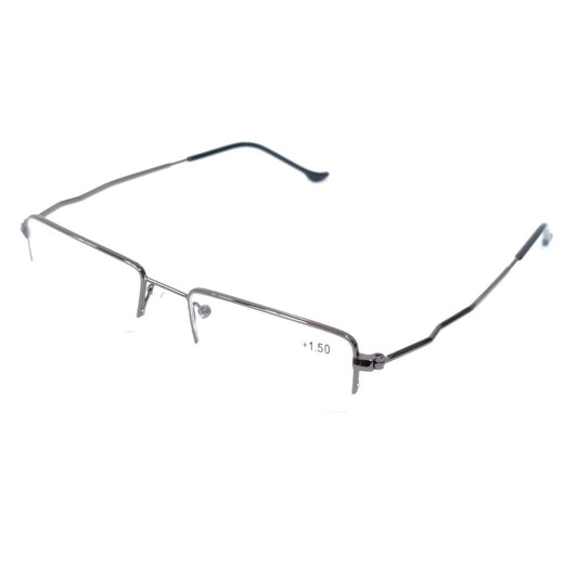 Products Ultra Light Weight Metal Supra Grey Reading Glasses