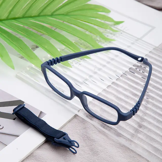 Blue Unbreakable Kids Flexible Glasses with Strap Age 3 to 5 Years 6031 