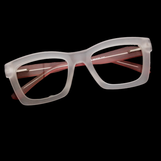 Latest Designer White Pink Glasses for Men and Women Eyeglasses