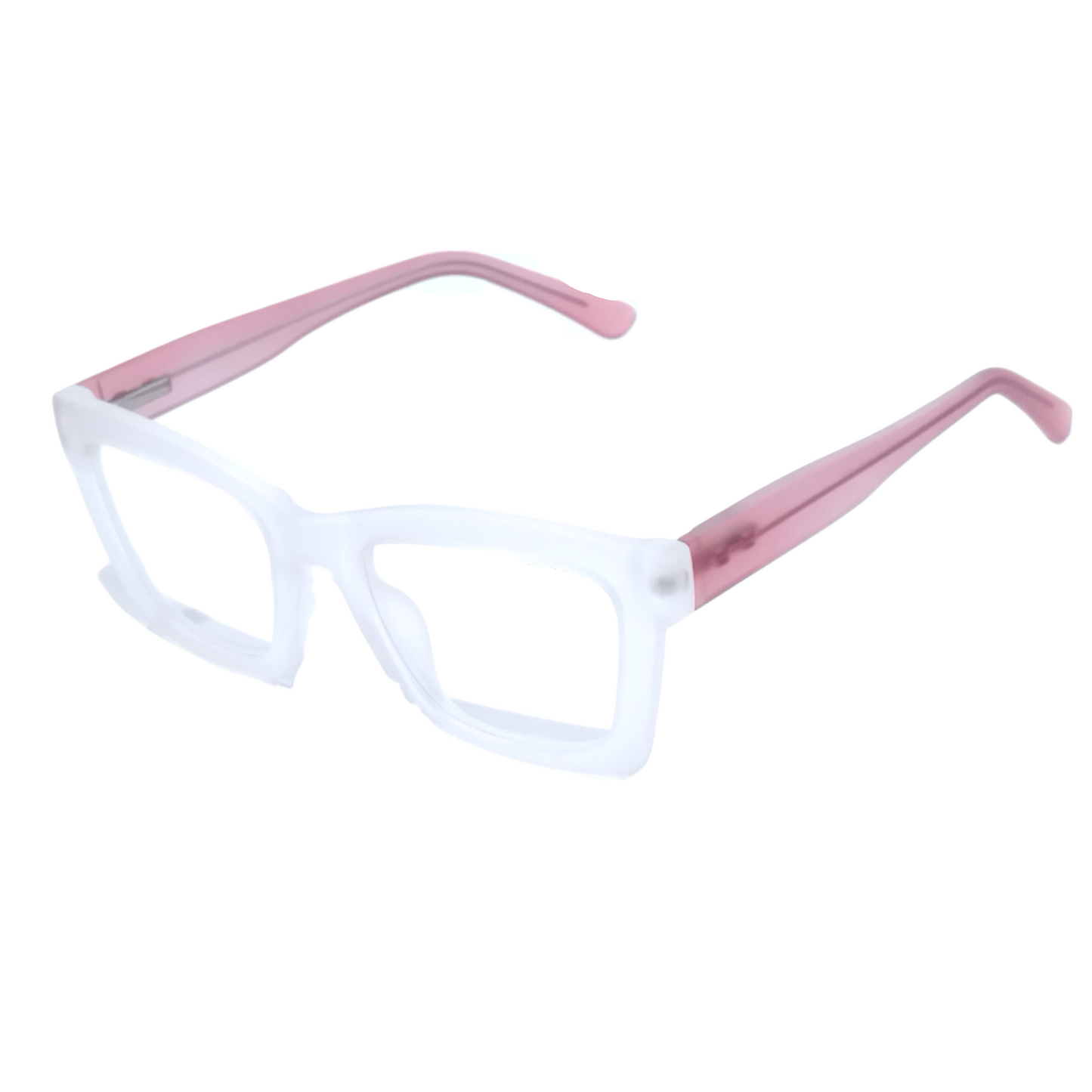 Latest Designer White Pink Glasses for Men and Women Eyeglasses