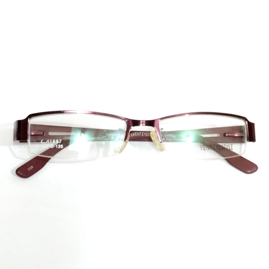 Wine Red Rectangle Supra Spectacle Frame Glasses LA1897