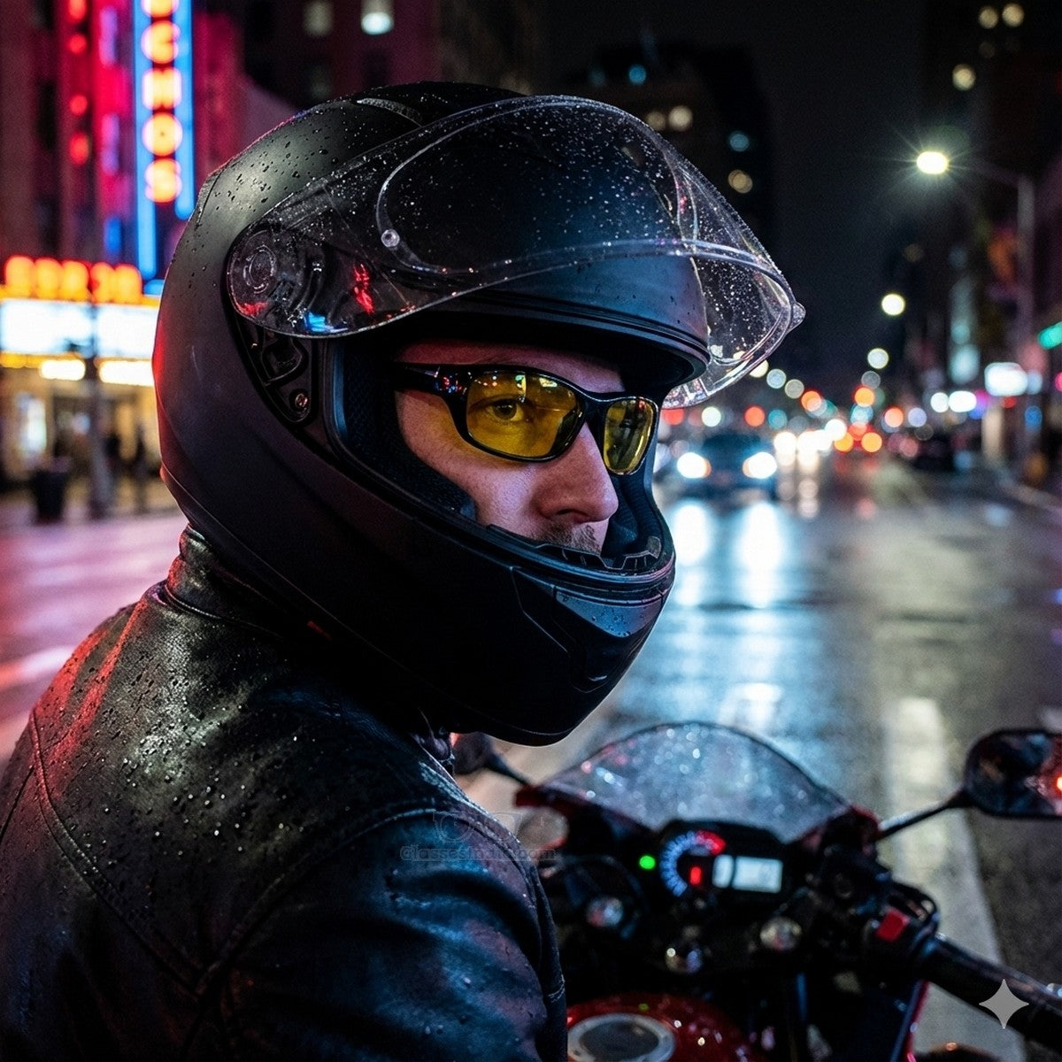 EYESafety Night Driving Glasses for Men and Women Sunglasses with HD Yellow Lens M05