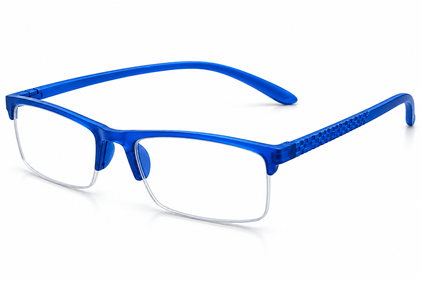 Blue blue light reading glasses without power sticker