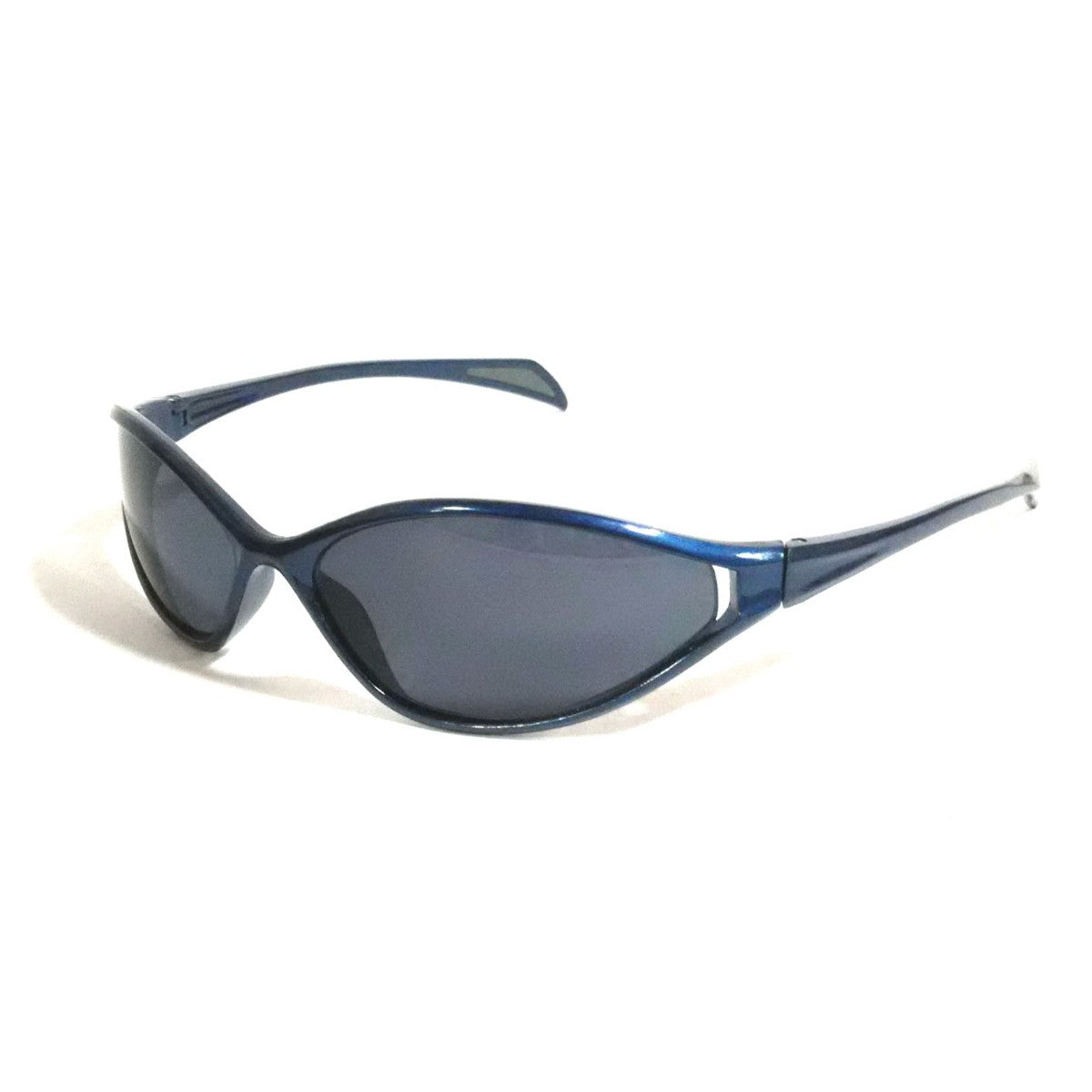 Ultra Slim, Ultra Stylish: Blue Wraparound Sunglasses
