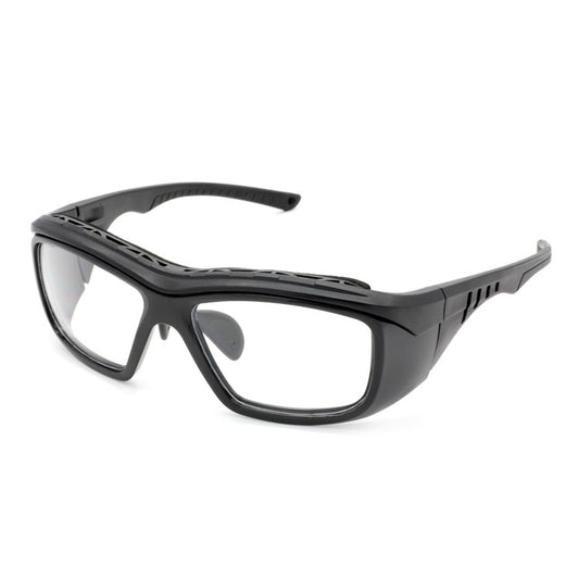 EYESafety ES007 black dry eye protection glasses with wraparound side shields