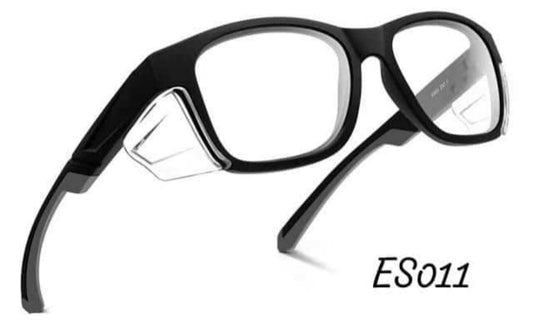 EYESafety ES011 black dry eye protection glasses with integrated side shields