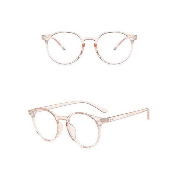 ARTView Transparent Brown Round Progressive Glasses Multifocal Reading Glasses for Men Women