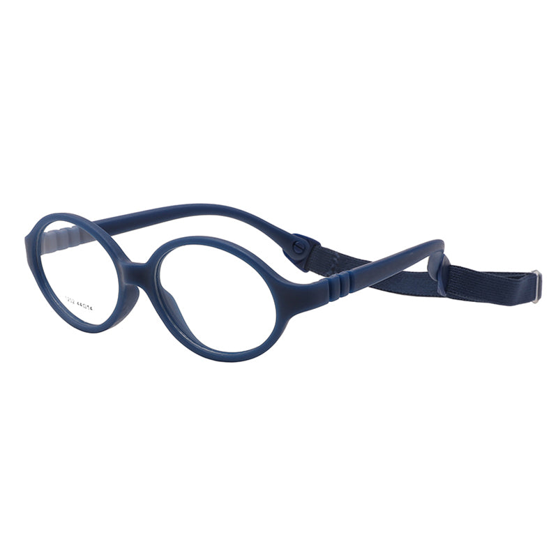 Dark blue kids flexible unbreakable glasses Model 1202
