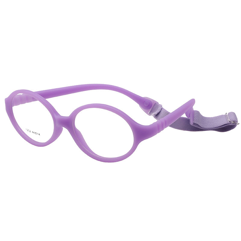 Light purple kids flexible unbreakable glasses Model 1202