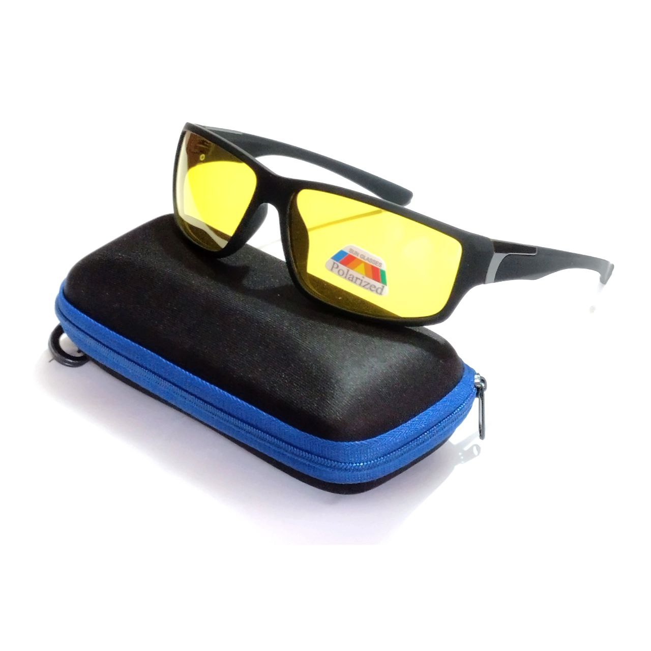 Wraparound Night Vision Glasses - Polarized Yellow Lenses