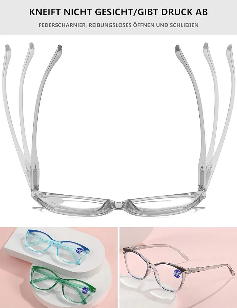 Trendy Women Computer Glasses with Spring Hinges