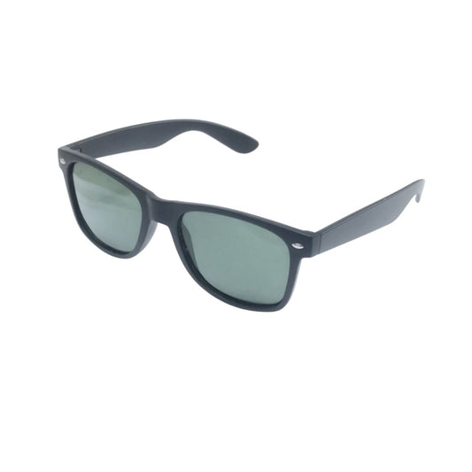 Classic Black Frame Green Lens Polarized Sunglasses