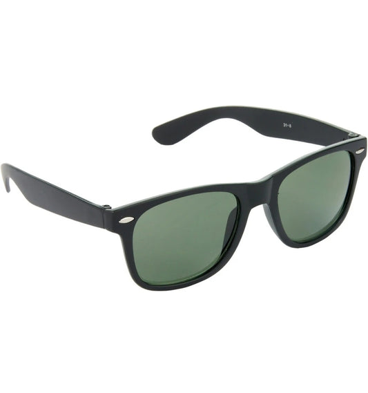Classic Black Frame Green Lens Polarized Sunglasses